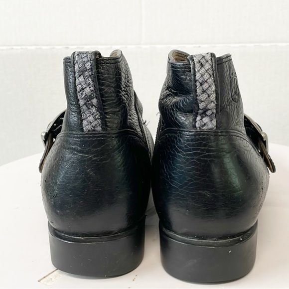 Ariat Black Ankle Boots with Silver Buckle - Picture 3 of 9